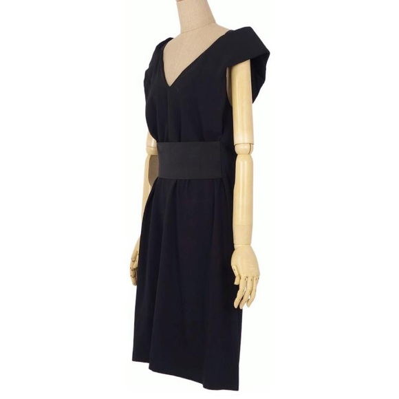 MM6 Maison Margiela black shift dress 44 6-8 M - Picture 4 of 15